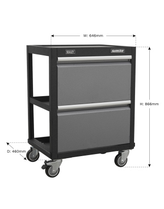 Chariot d'atelier mobile modulaire