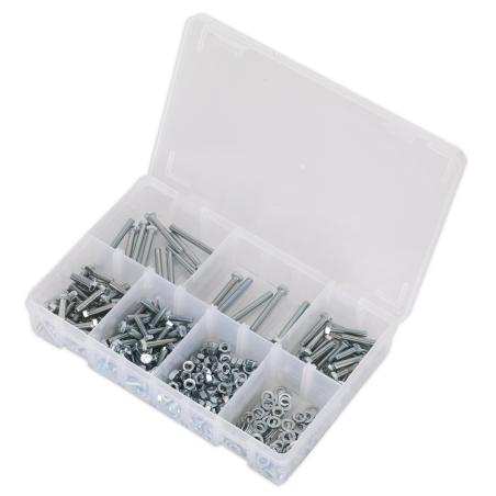 Setscrew, Nut & Washer Assortment 444pc High Tensile M5 Metric