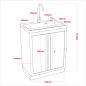 Modular Sink Unit 680mm