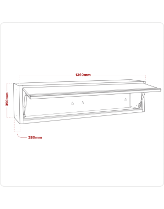 Armoire murale modulaire 1360mm