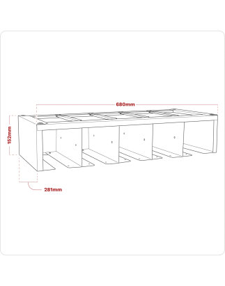 Support modulaire pour outils électriques 680 mm