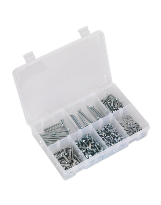 Setscrew, Nut & Washer Assortment 444pc High Tensile M5 Metric