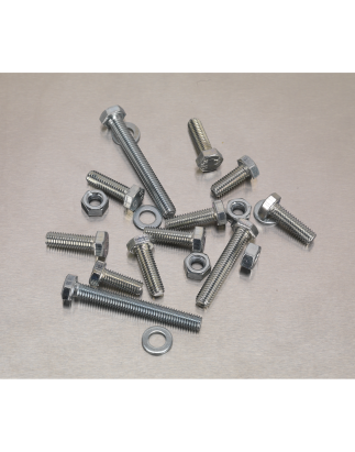 Setscrew, Nut & Washer Assortment 408pc High Tensile M6 Metric