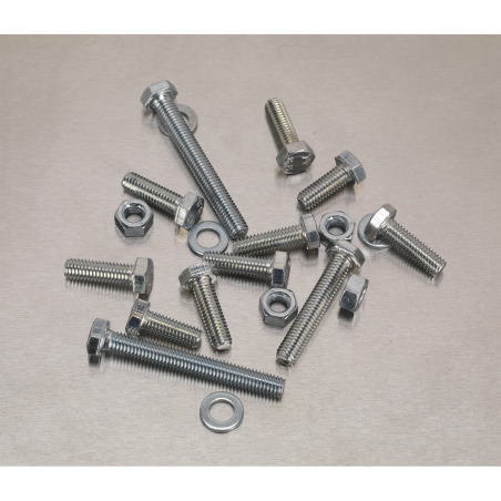 Setscrew, Nut & Washer Assortment 408pc High Tensile M6 Metric