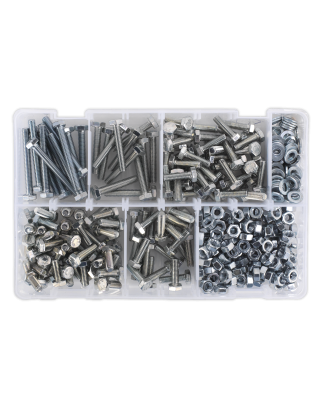 Setscrew, Nut & Washer Assortment 408pc High Tensile M6 Metric