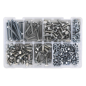 Setscrew, Nut & Washer Assortment 408pc High Tensile M6 Metric