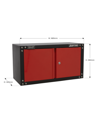 Modular 2 Door Wall Cabinet 665mm