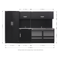 Premier 3.3m Storage System - Stainless Worktop