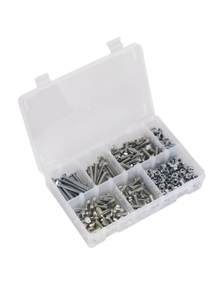 Setscrew, Nut & Washer Assortment 408pc High Tensile M6 Metric