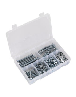 Setscrew, Nut & Washer Assortment 220pc High Tensile M8 Metric