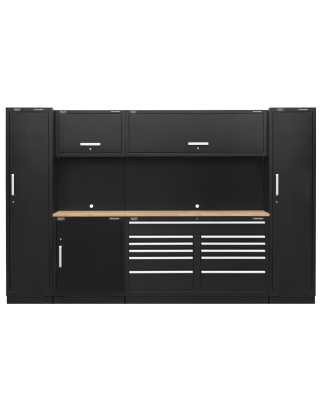 Premier 3.55m Storage System - Pressed Wood Worktop