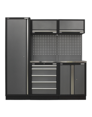 Superline PRO® 2.0m Storage System - Stainless Worktop