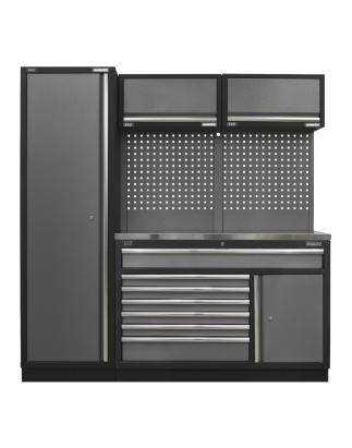 Superline PRO® 1.96m Storage System - Stainless Steel Worktop