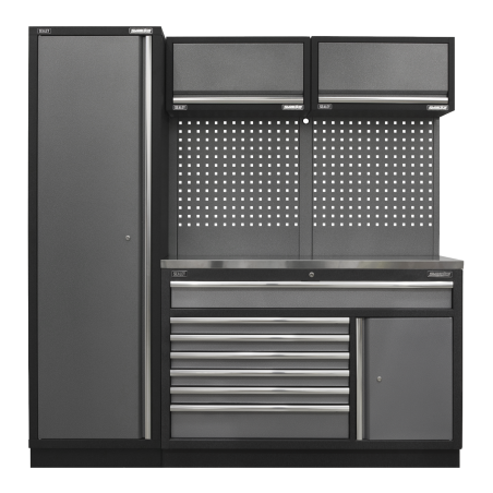 Superline PRO® 1.96m Storage System - Stainless Steel Worktop