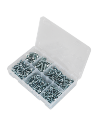 Machine (Body) Screw Assortment 264pc M5-M8 Countersunk & Pan Head Pozi - Metric