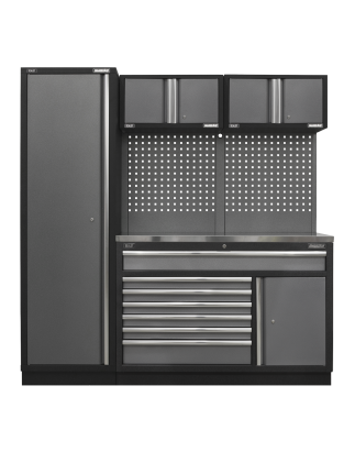 Superline PRO® 1.96m Storage System - Stainless Steel Worktop