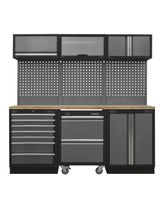 Superline PRO® 2.04m Storage System - Pressed Wood Worktop