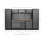 Superline PRO® 3.24m Storage System - Pressed Wood Worktop