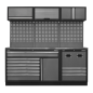 Combo système de rangement modulaire - Plan de travail en acier inoxydable