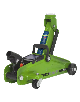 Short Chassis Trolley Jack 2 Tonne - Green