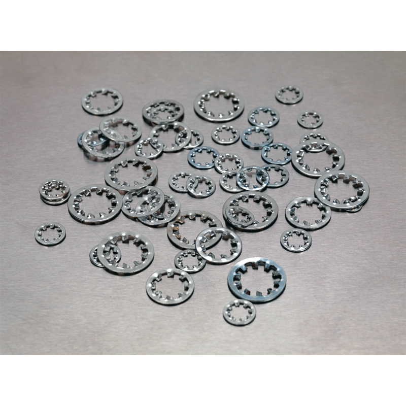 Lock Washer Assortment 1000pc Serrated Internal M5-M10 Metric