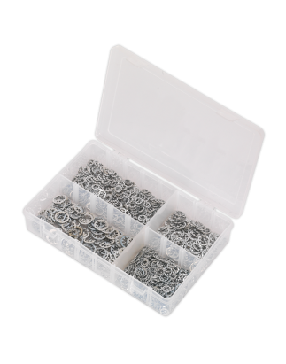 Lock Washer Assortment 1000pc Serrated Internal M5-M10 Metric