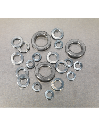 Spring Washer Assortment 1010pc DIN 127B M6-M16 Metric Zinc