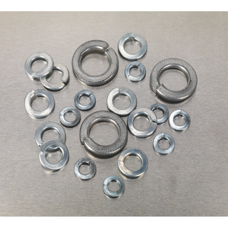 Spring Washer Assortment 1010pc DIN 127B M6-M16 Metric Zinc