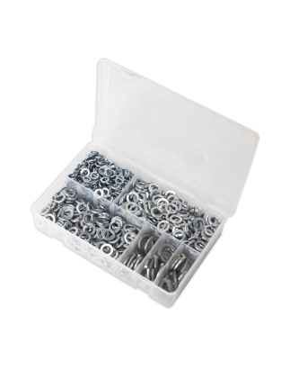 Spring Washer Assortment 1010pc DIN 127B M6-M16 Metric Zinc