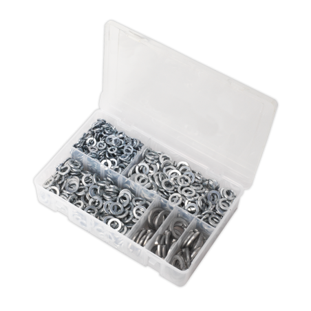 Spring Washer Assortment 1010pc DIN 127B M6-M16 Metric Zinc