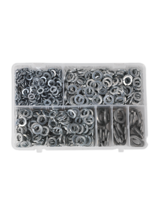 Spring Washer Assortment 1010pc DIN 127B M6-M16 Metric Zinc