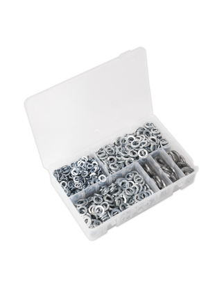 Spring Washer Assortment 1010pc DIN 127B M6-M16 Metric Zinc