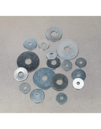 Repair Washer Assortment 240pc M5-M10 Metric Zinc Plated