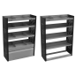 Système de stockage modulaire pour fourgon 1,85 m, ensemble de 3 pièces