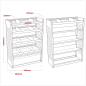 Système de stockage modulaire pour fourgon 1,85 m, ensemble de 3 pièces