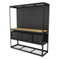 Heavy-Duty Modular Workbench & Racking Kit with 3 Storage Units