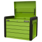 4 Drawer Push-to-Open Topchest with Ball-Bearing Slides - Green