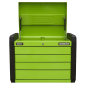 4 Drawer Push-to-Open Topchest with Ball-Bearing Slides - Green