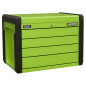 4 Drawer Push-to-Open Topchest with Ball-Bearing Slides - Green