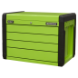 4 Drawer Push-to-Open Topchest with Ball-Bearing Slides - Green