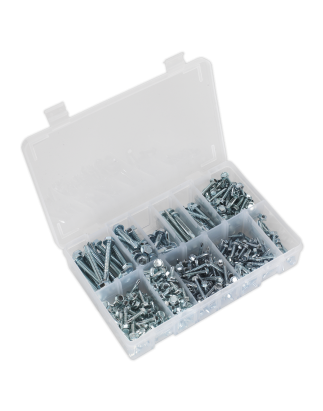 Self-Drilling Screw Assortment 410pc Hex Head Zinc