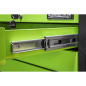 4 Drawer Push-to-Open Topchest with Ball-Bearing Slides - Green