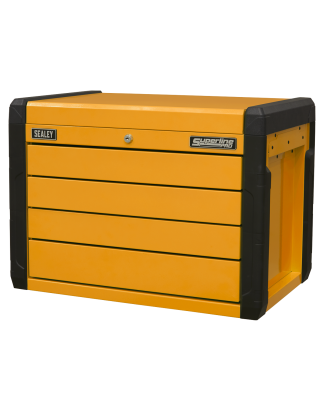 4-Drawer Push-to-Open Topchest with Ball-Bearing Slides - Orange