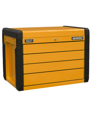 4-Drawer Push-to-Open Topchest with Ball-Bearing Slides - Orange