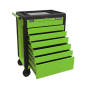 Rollcab 7 Drawer Push-To-Open - Green