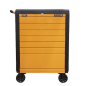 Rollcab 7 Drawer Push-To-Open - Orange