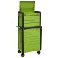 Topchest & Rollcab Combination 11 Drawer Push-To-Open - Green