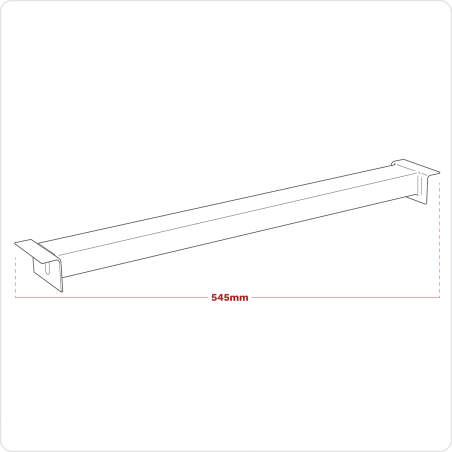 Support de panneau d'étagère 545 mm