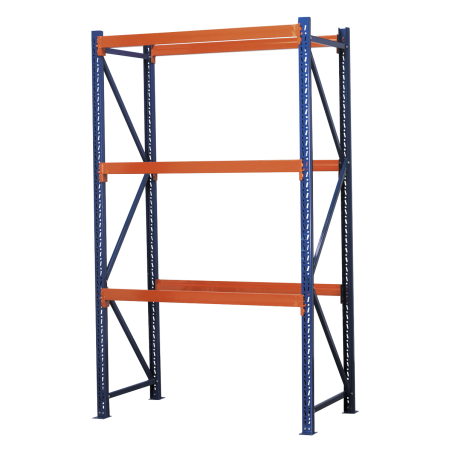 Heavy-Duty Shelving Unit with 3 Beam Sets 900kg Capacity Per Level