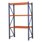 Heavy-Duty Shelving Unit with 3 Beam Sets 900kg Capacity Per Level